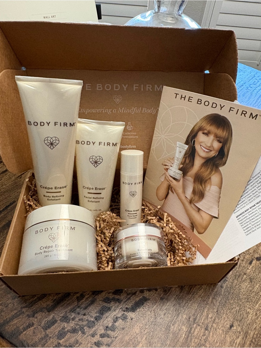 New in Box 5pc Set The Body Firm Crepe Erase Face & Body Exfoliation and Firm